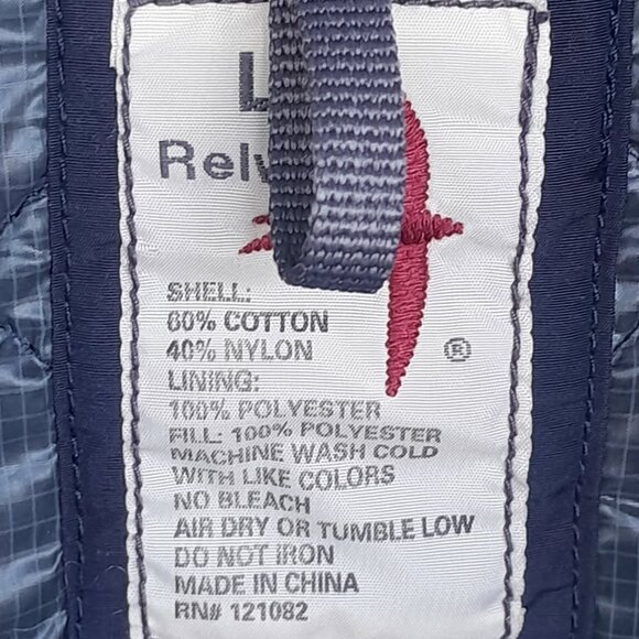 Relwen Quilted Vest Mens Large Diamond Puffer Snap Front Huckberry Navy Blue - Picture 3 of 9